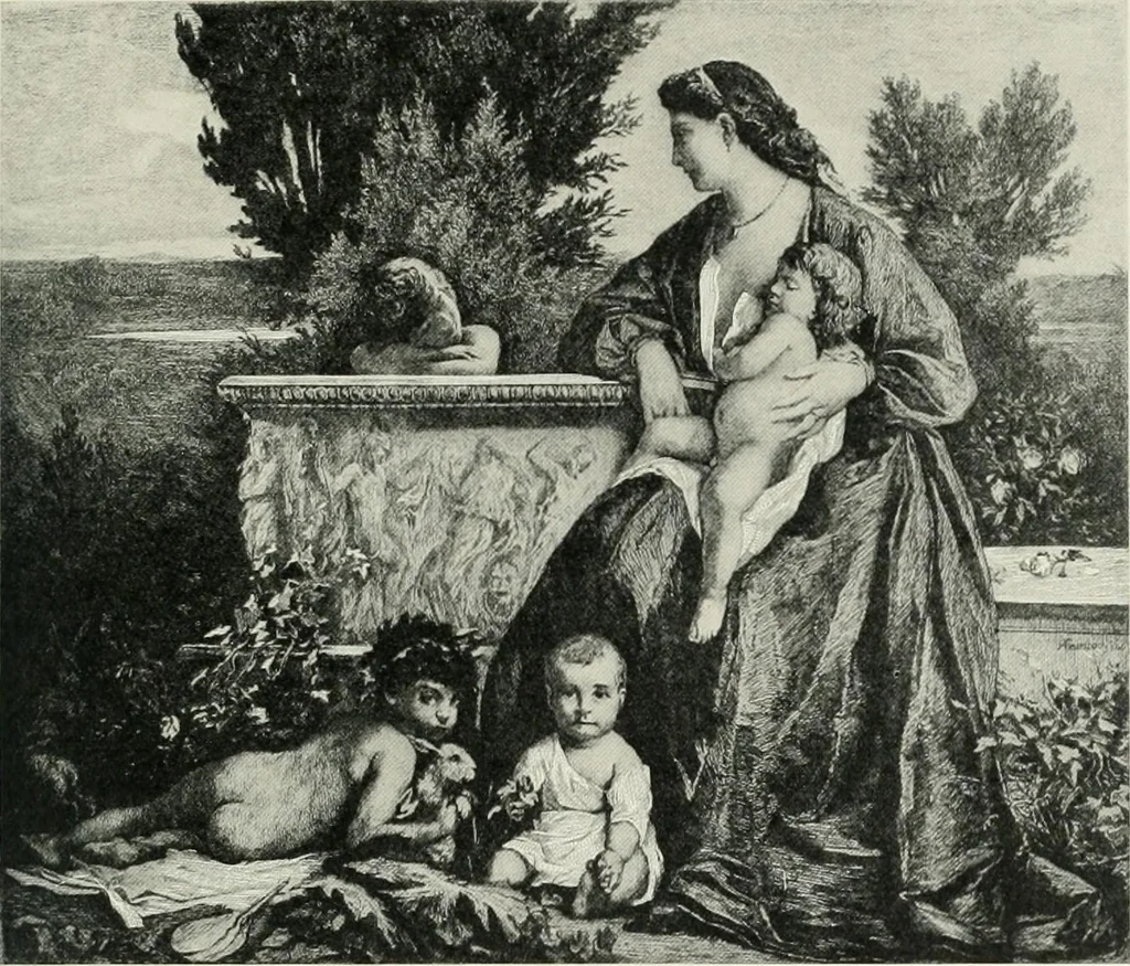 An illustration from The history of modern painting, 1907, leaf 366
