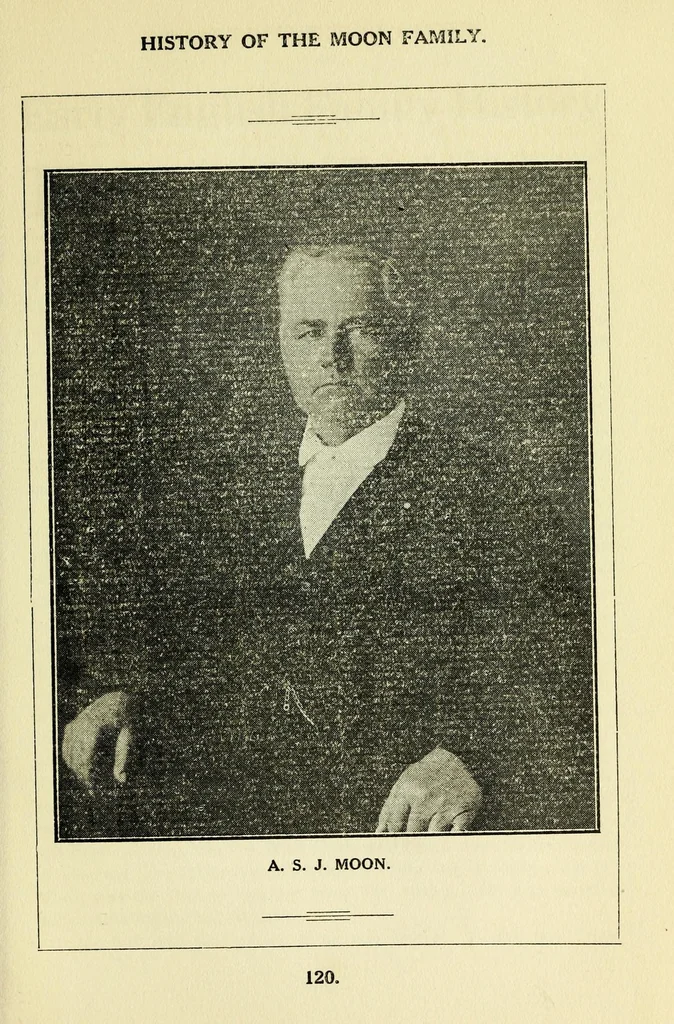 An illustration from The history of the Moon family, 1920, leaf 165