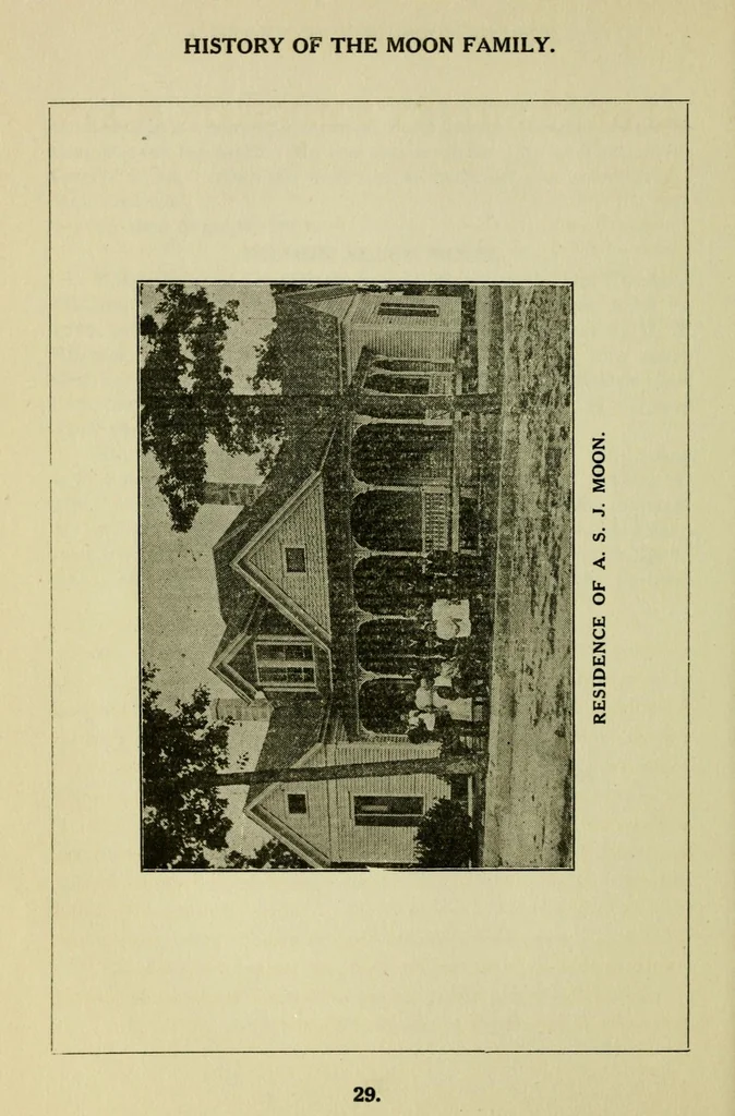 An illustration from The history of the Moon family, 1920, leaf 52