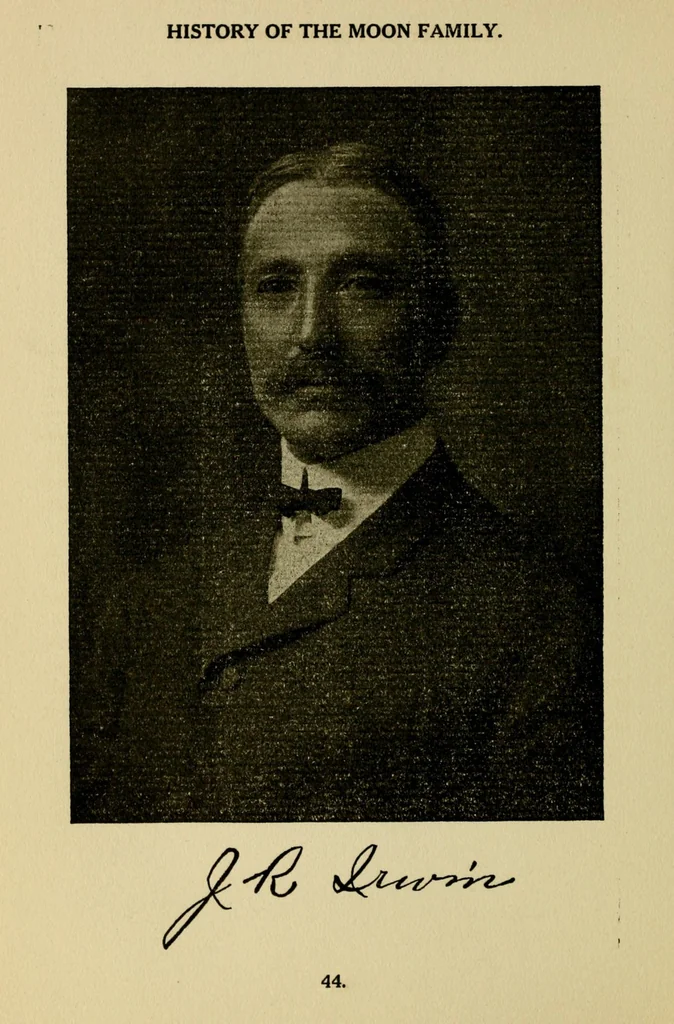 An illustration from The history of the Moon family, 1920, leaf 70