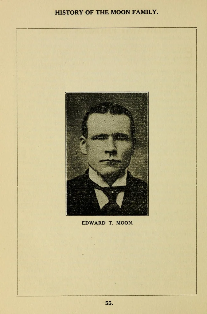 An illustration from The history of the Moon family, 1920, leaf 84