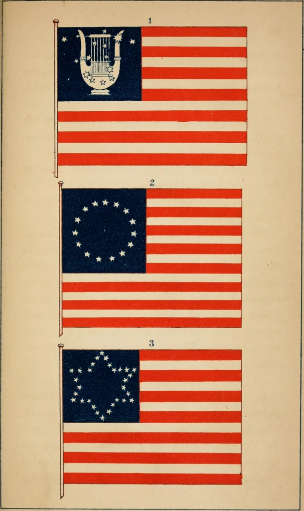 An illustration from History of the national flag of the United States of America, 1852, leaf 104