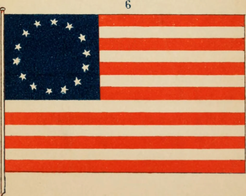 An illustration from History of the national flag of the United States of America, 1852, leaf 66