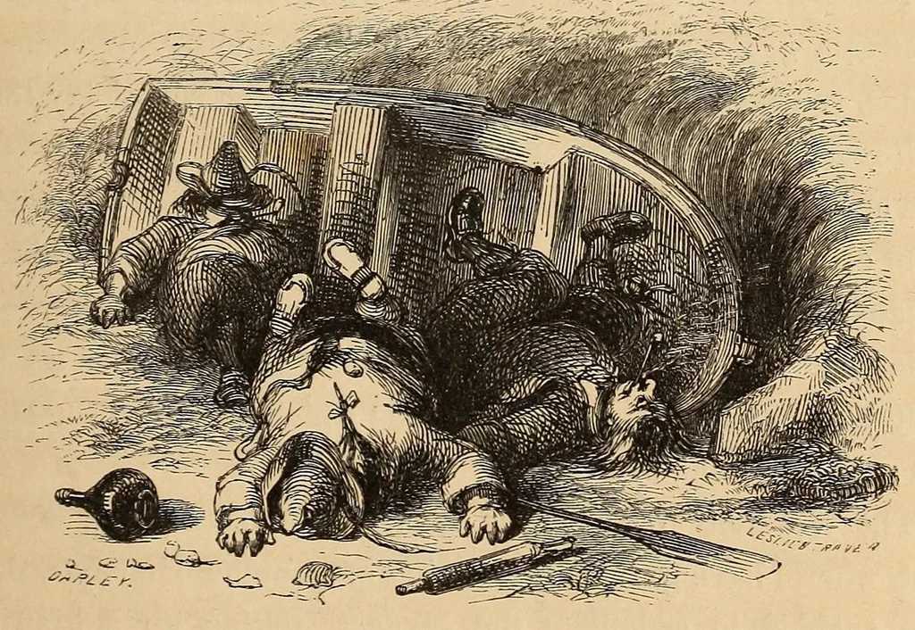 An illustration from A history of New York from the beginning of the world to the end of the Dutch dynasty .., 1850, leaf 131