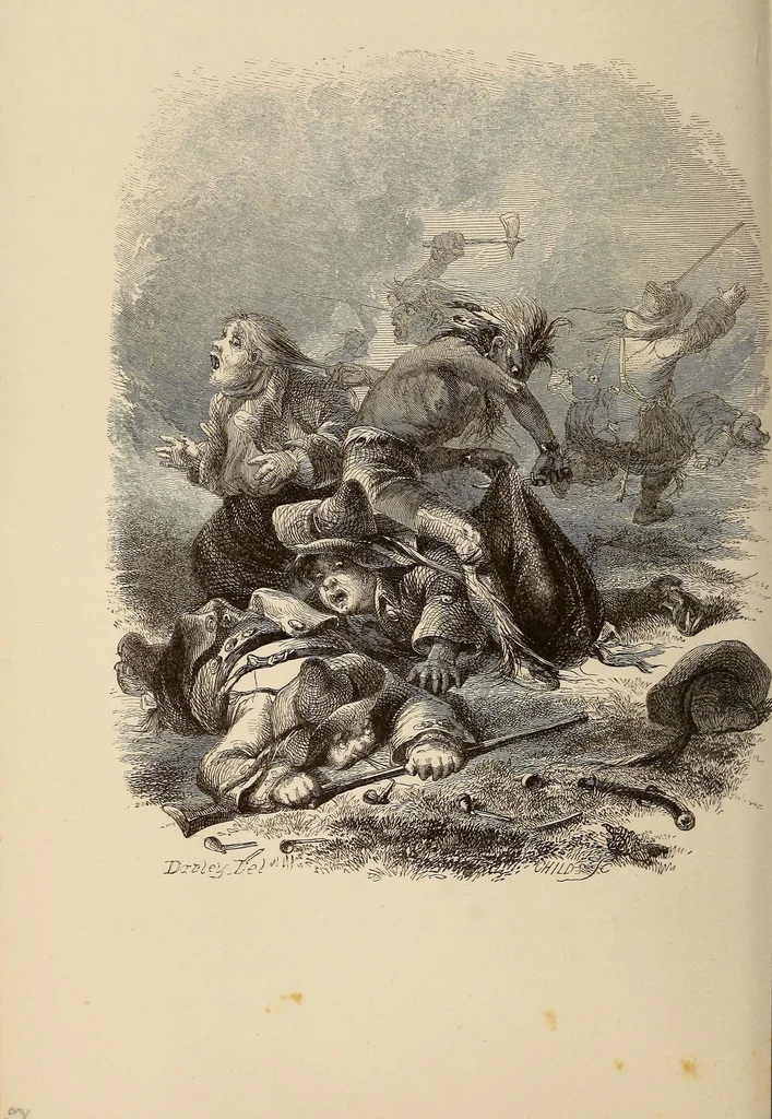 An illustration from A history of New York from the beginning of the world to the end of the Dutch dynasty .., 1850, leaf 158