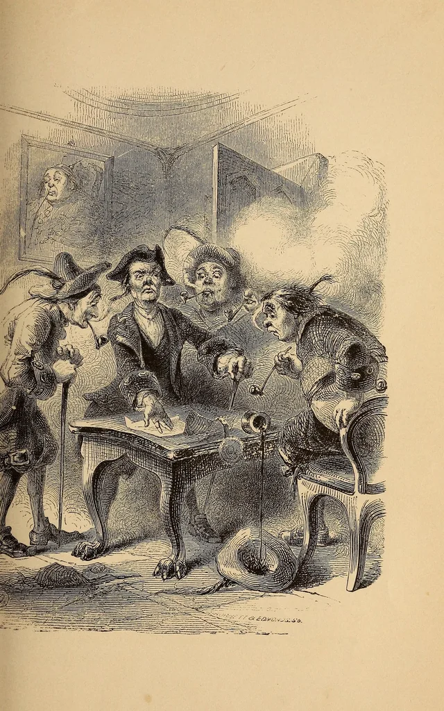 An illustration from A history of New York from the beginning of the world to the end of the Dutch dynasty .., 1850, leaf 243