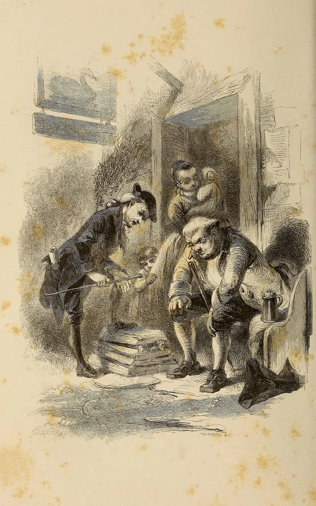 An illustration from A history of New York from the beginning of the world to the end of the Dutch dynasty .., 1850, leaf 32