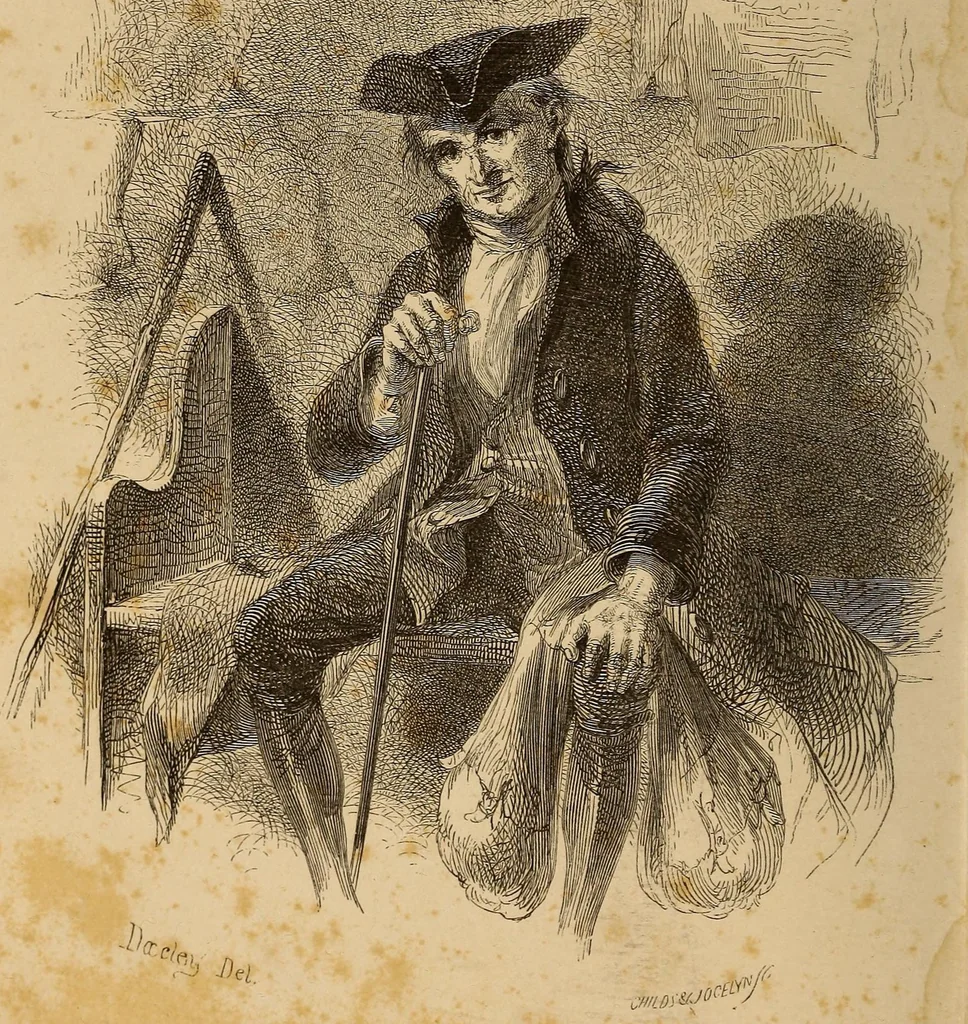 An illustration from A history of New York from the beginning of the world to the end of the Dutch dynasty .., 1850, leaf 8