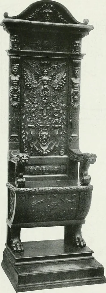 An illustration from A history of oak furniture, 1920, leaf 102