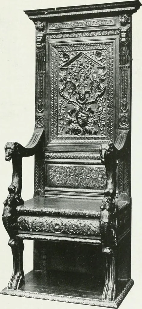 An illustration from A history of oak furniture, 1920, leaf 102