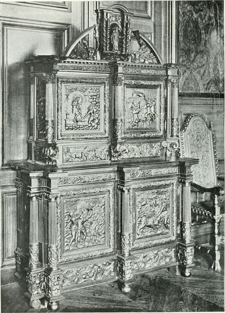An illustration from A history of oak furniture, 1920, leaf 103