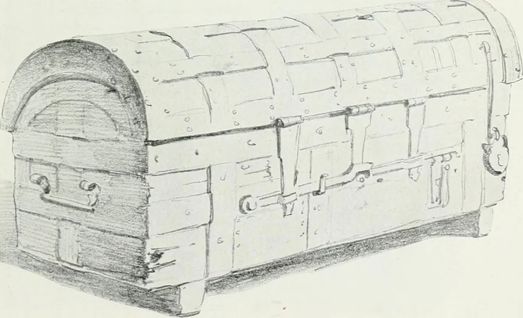 An illustration from A history of oak furniture, 1920, leaf 104