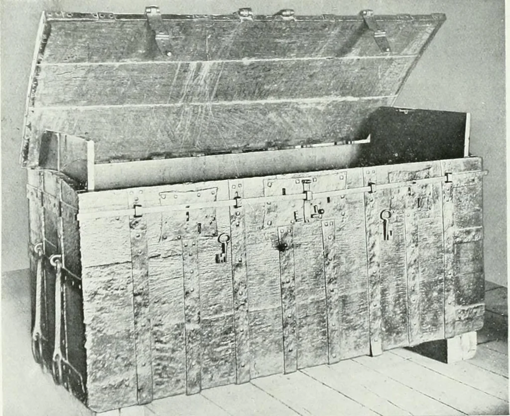 An illustration from A history of oak furniture, 1920, leaf 105
