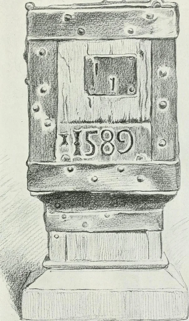 An illustration from A history of oak furniture, 1920, leaf 106