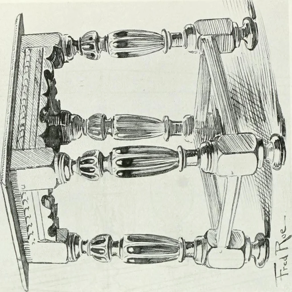 An illustration from A history of oak furniture, 1920, leaf 109