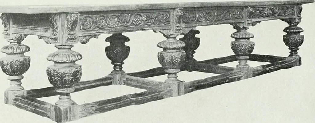 An illustration from A history of oak furniture, 1920, leaf 111
