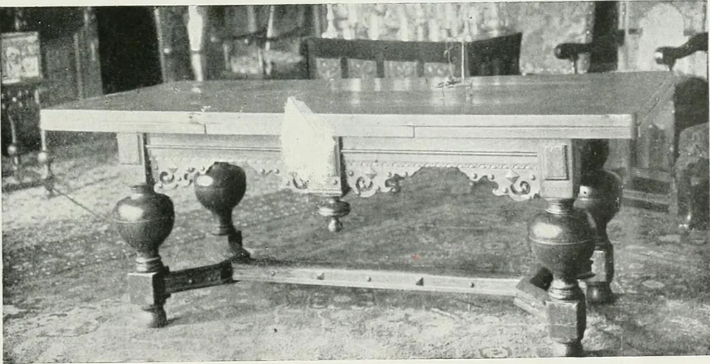 An illustration from A history of oak furniture, 1920, leaf 112