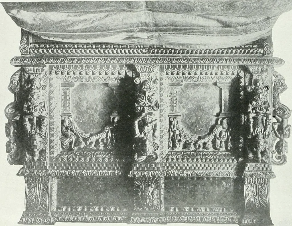 An illustration from A history of oak furniture, 1920, leaf 115
