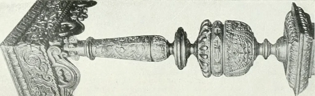 An illustration from A history of oak furniture, 1920, leaf 115