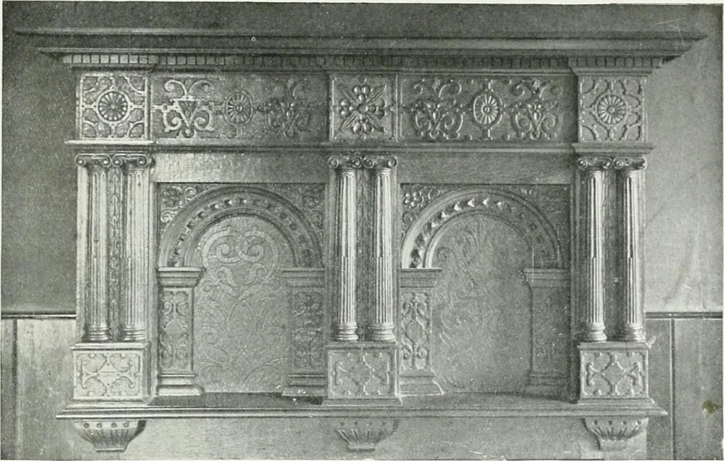 An illustration from A history of oak furniture, 1920, leaf 116