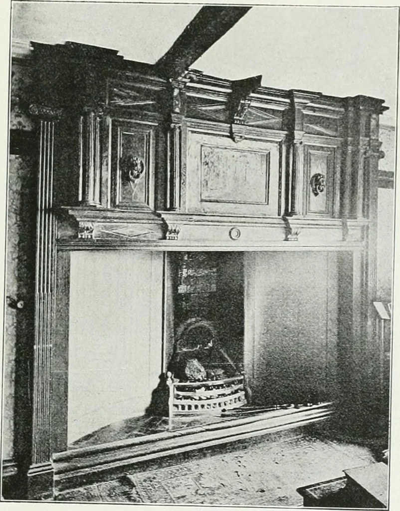 An illustration from A history of oak furniture, 1920, leaf 118