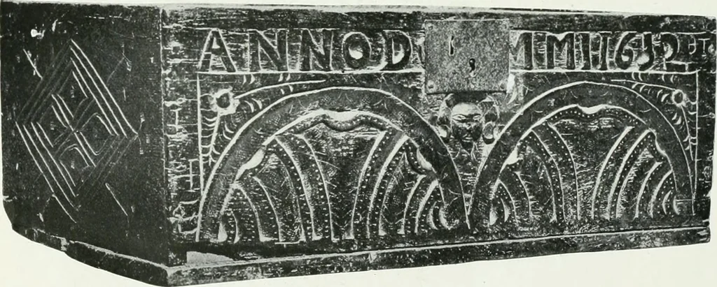 An illustration from A history of oak furniture, 1920, leaf 121