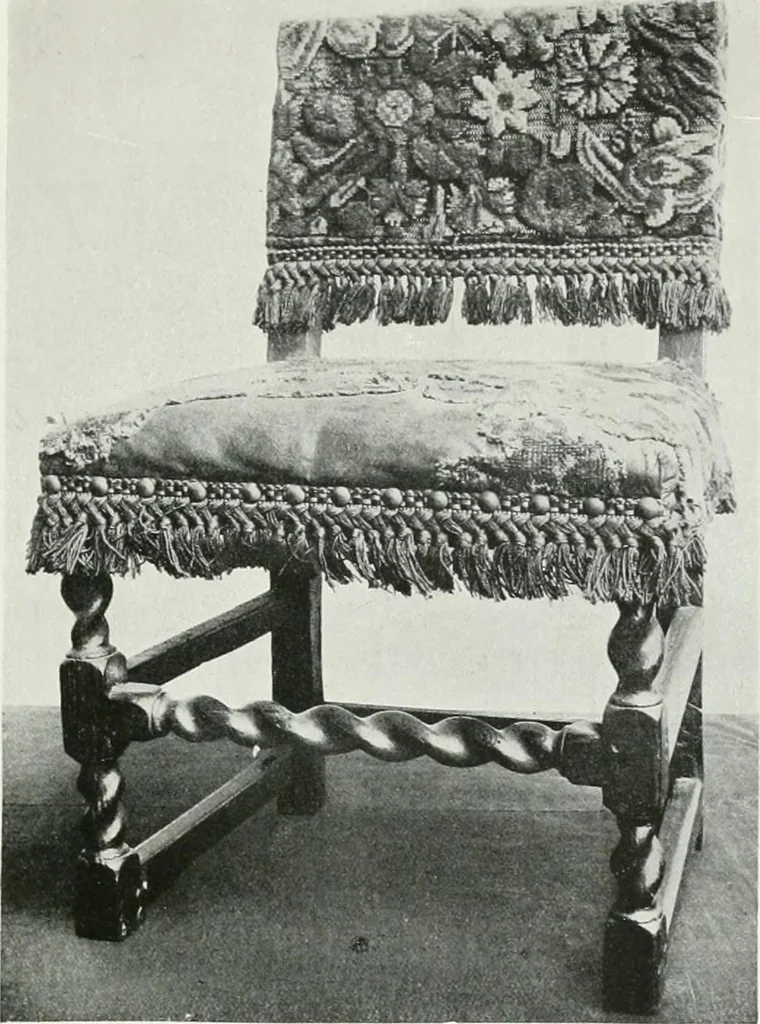An illustration from A history of oak furniture, 1920, leaf 122