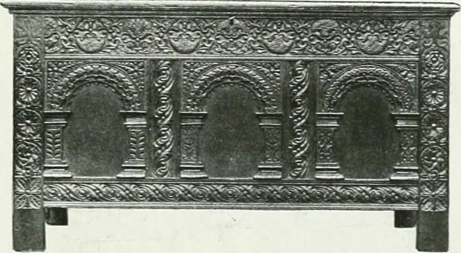 An illustration from A history of oak furniture, 1920, leaf 126