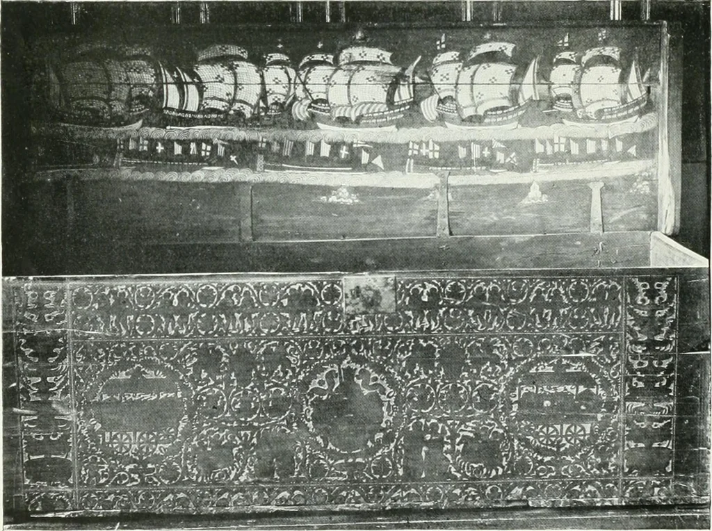 An illustration from A history of oak furniture, 1920, leaf 127