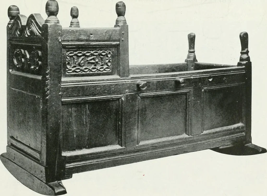 An illustration from A history of oak furniture, 1920, leaf 128