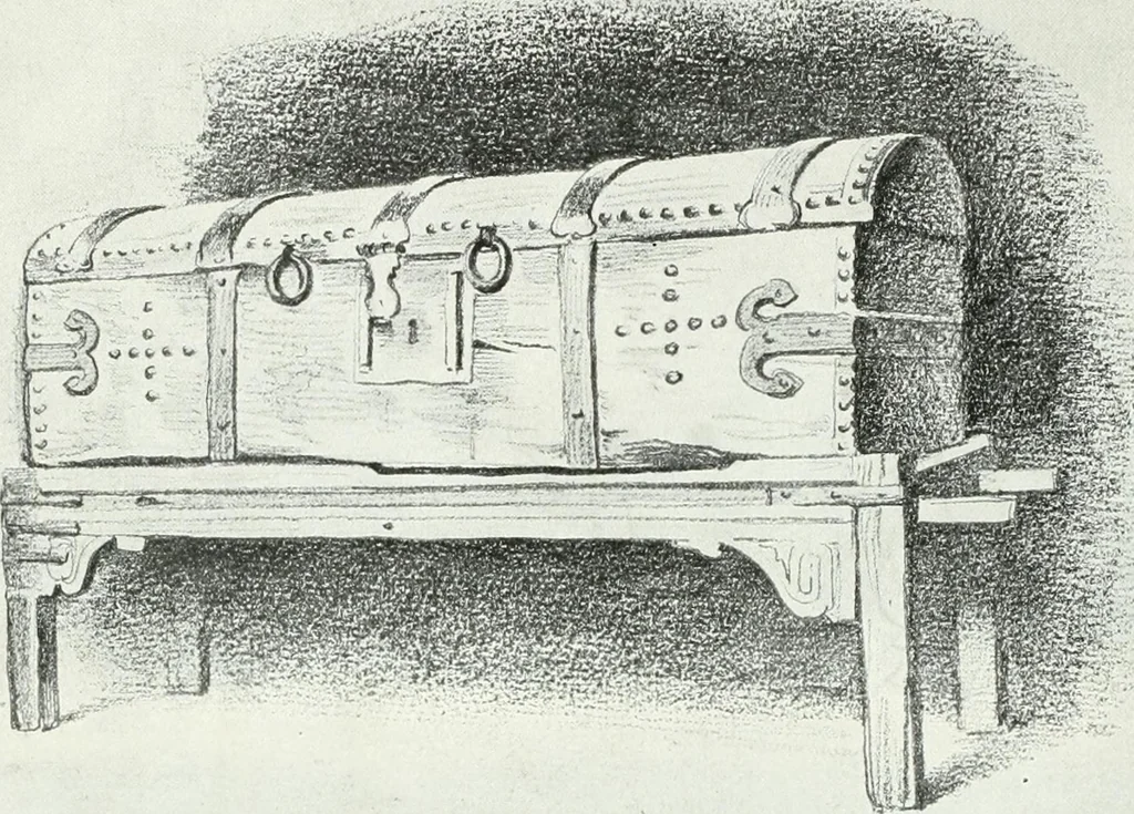 An illustration from A history of oak furniture, 1920, leaf 129