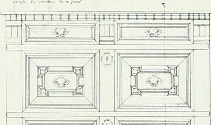 An illustration from A history of oak furniture, 1920, leaf 131