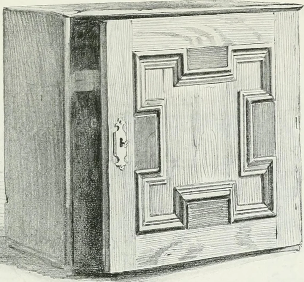 An illustration from A history of oak furniture, 1920, leaf 132