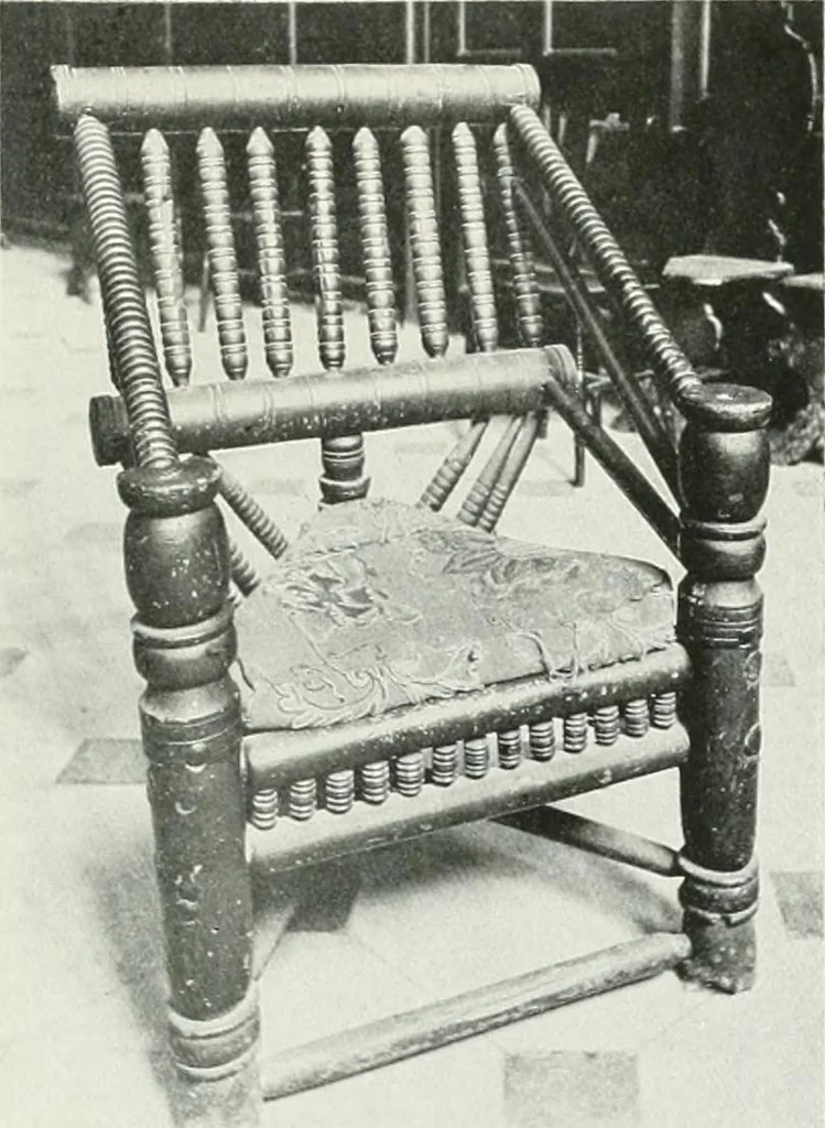 An illustration from A history of oak furniture, 1920, leaf 134