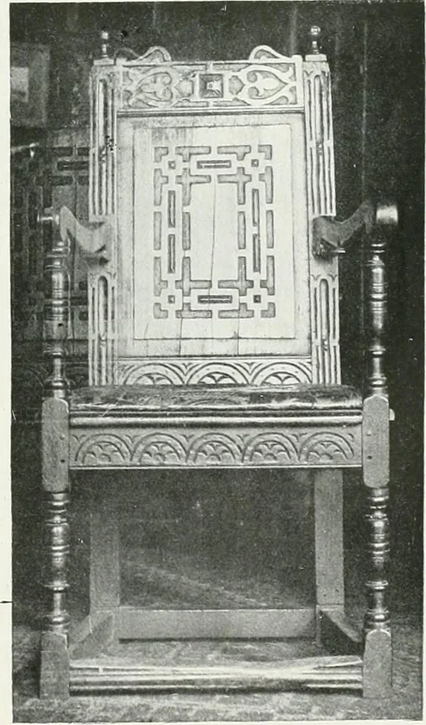An illustration from A history of oak furniture, 1920, leaf 134