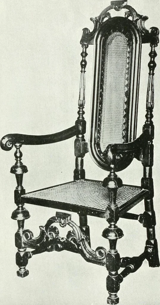 An illustration from A history of oak furniture, 1920, leaf 137