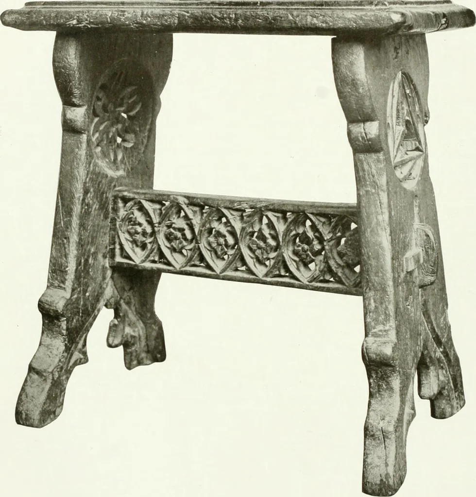 An illustration from A history of oak furniture, 1920, leaf 39