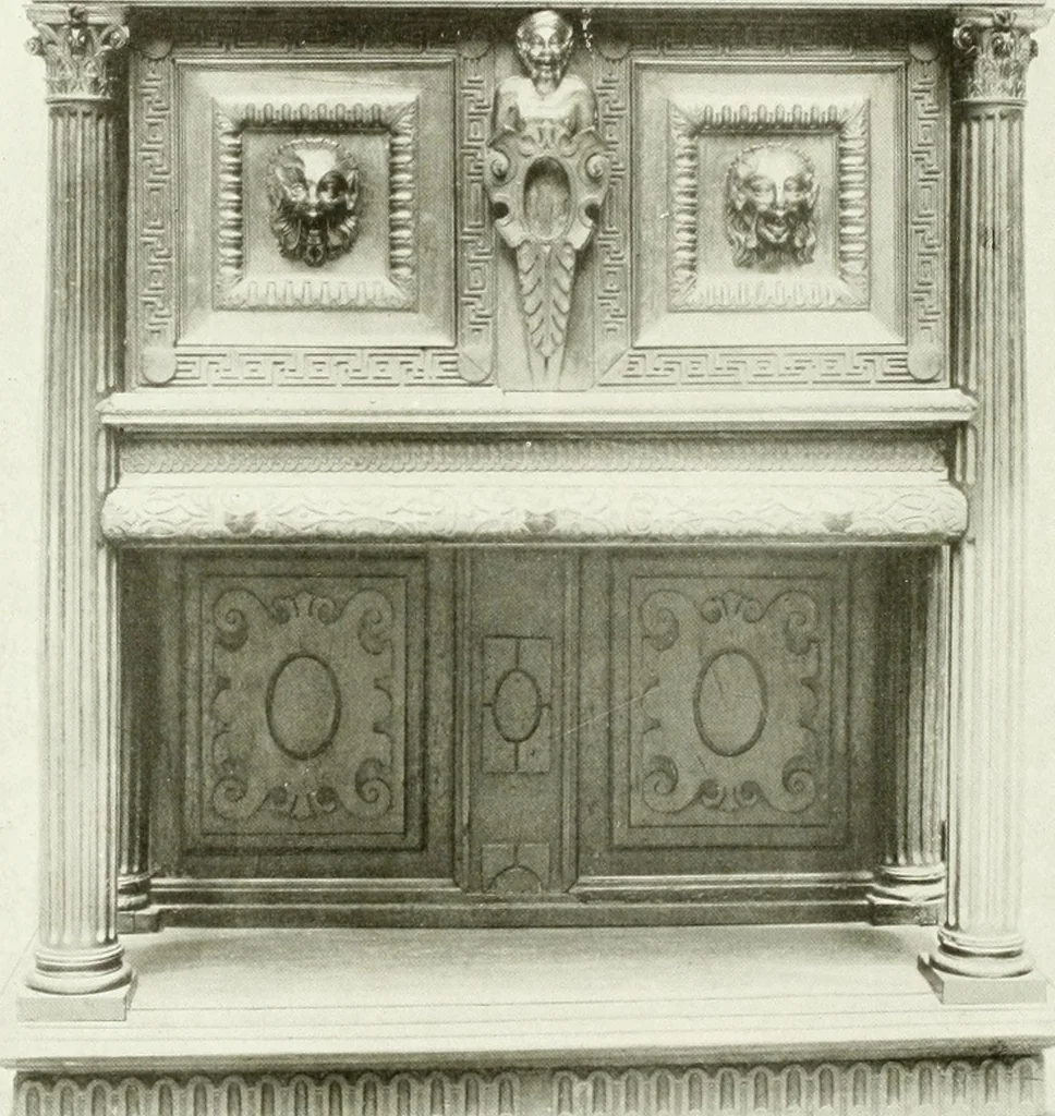 An illustration from A history of oak furniture, 1920, leaf 53
