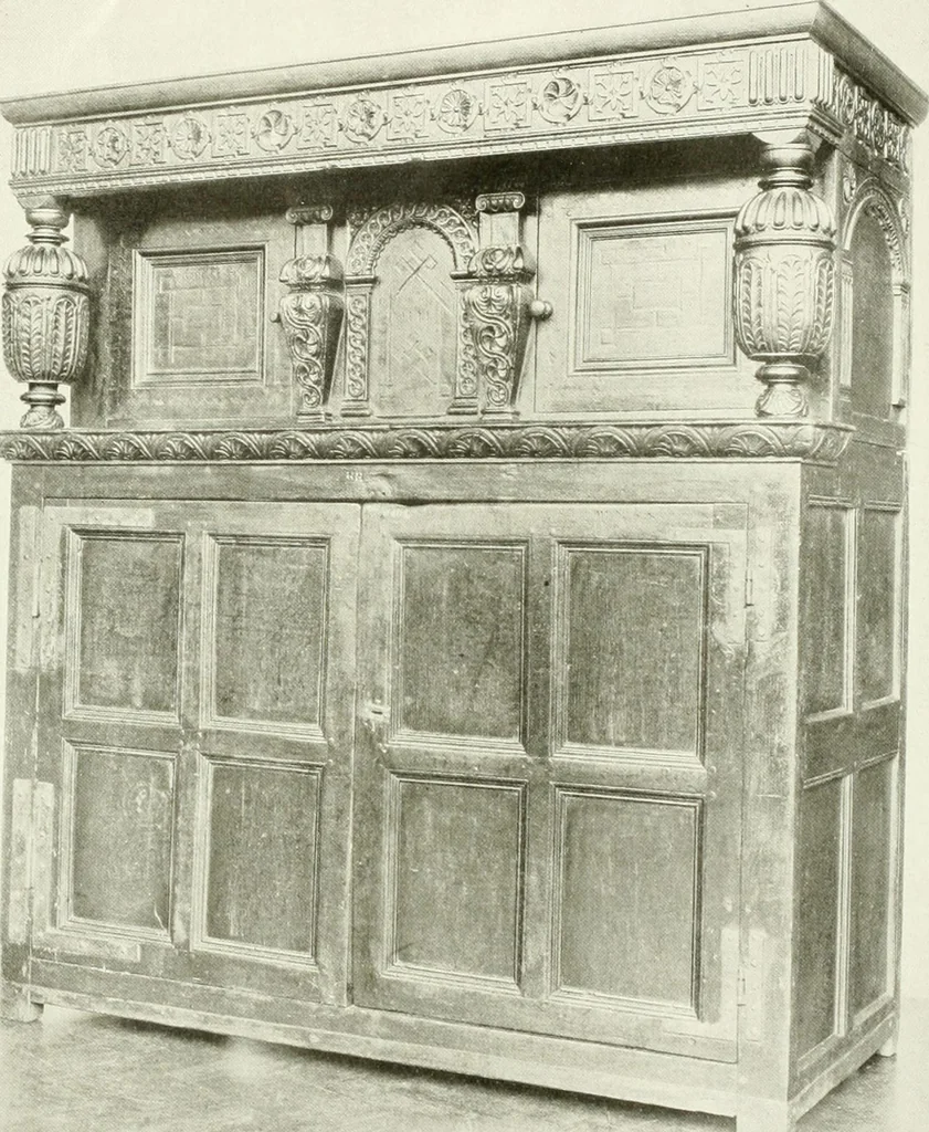 An illustration from A history of oak furniture, 1920, leaf 7