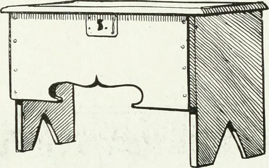 An illustration from A history of oak furniture, 1920, leaf 73