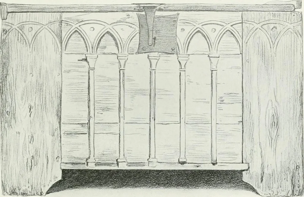 An illustration from A history of oak furniture, 1920, leaf 74