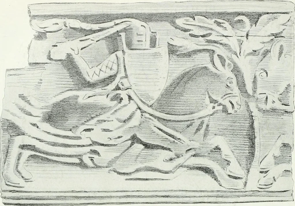 An illustration from A history of oak furniture, 1920, leaf 75