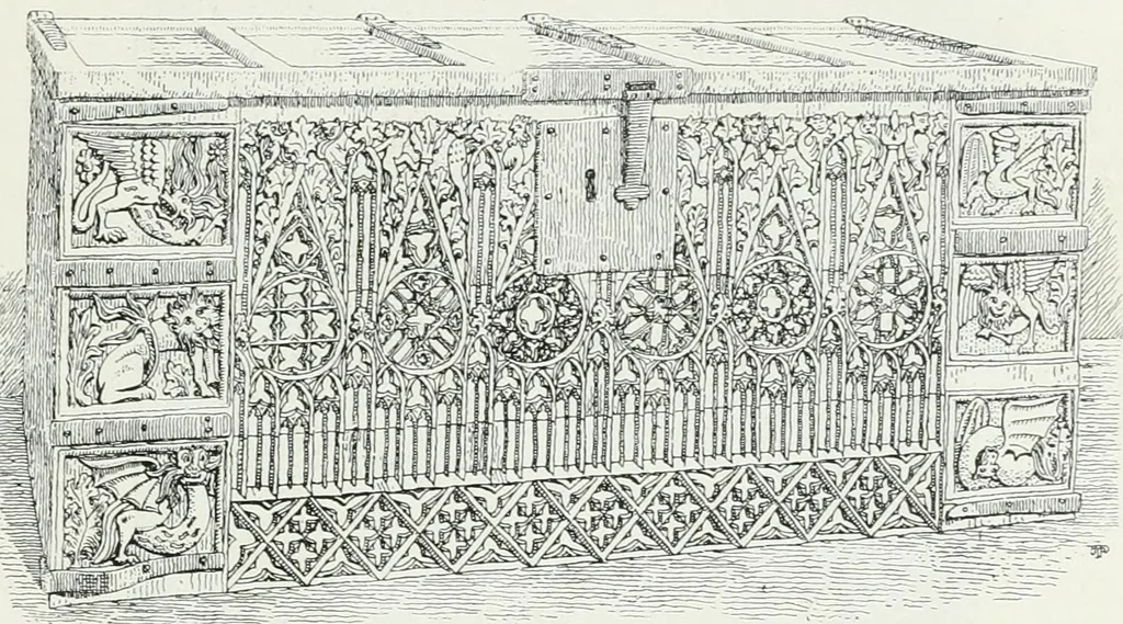 An illustration from A history of oak furniture, 1920, leaf 78