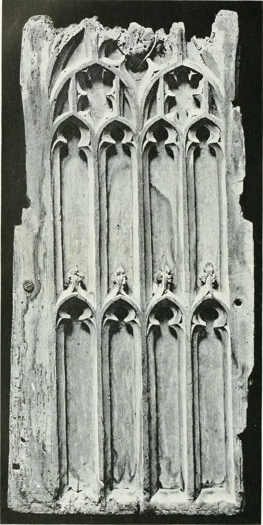 An illustration from A history of oak furniture, 1920, leaf 79