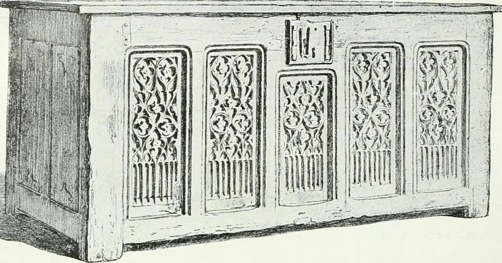 An illustration from A history of oak furniture, 1920, leaf 81