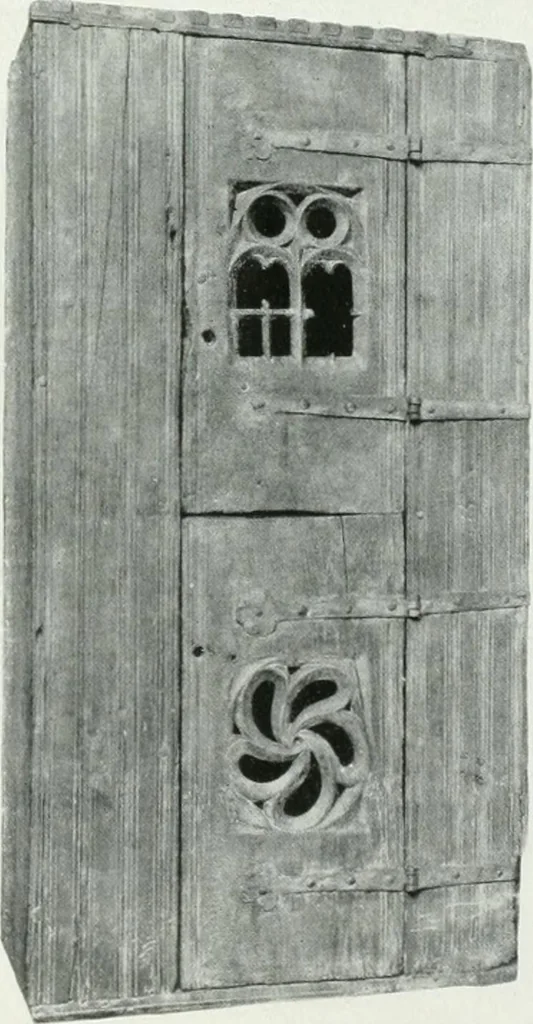 An illustration from A history of oak furniture, 1920, leaf 81