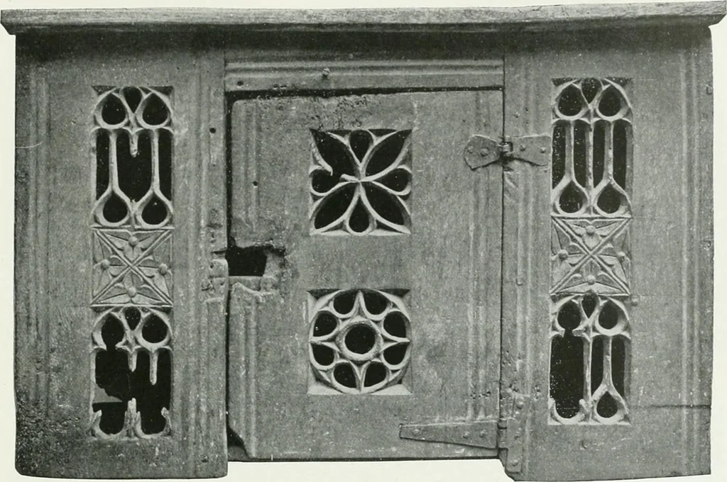 An illustration from A history of oak furniture, 1920, leaf 82