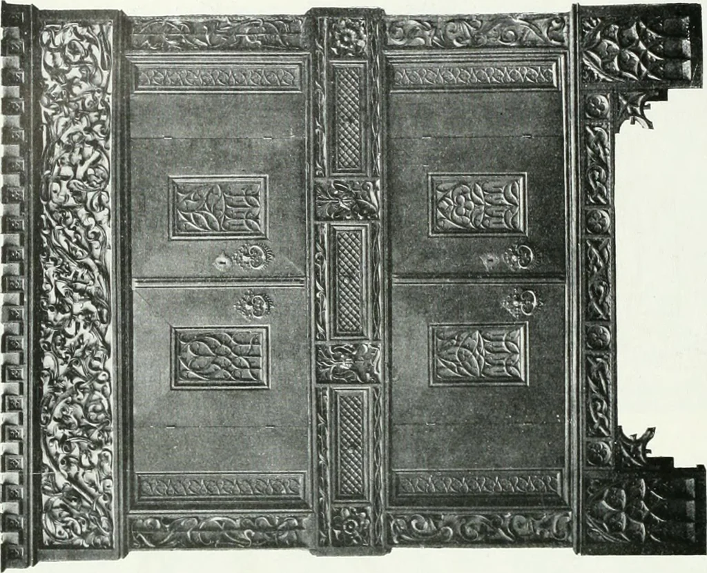 An illustration from A history of oak furniture, 1920, leaf 85