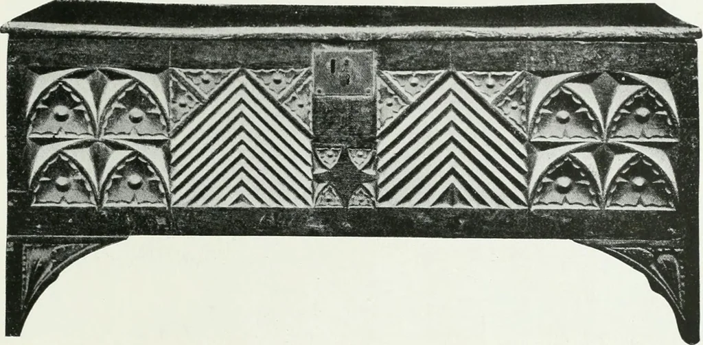 An illustration from A history of oak furniture, 1920, leaf 86