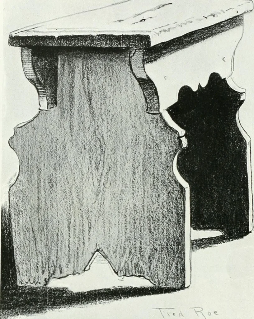 An illustration from A history of oak furniture, 1920, leaf 89